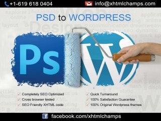 PSD to WordPress, PSD to WP Conversion by XHTML Champs
