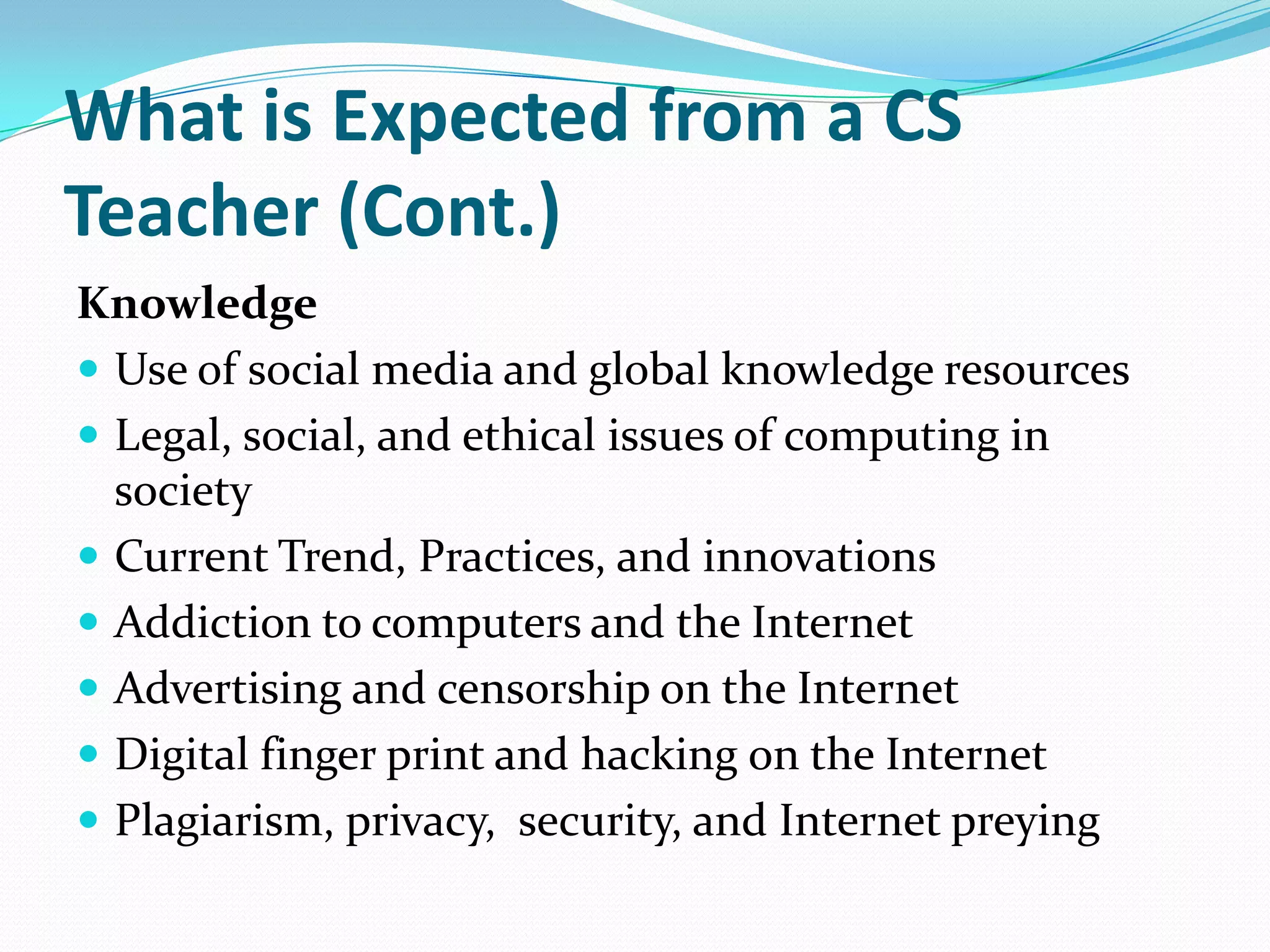 Teaching of Computer Science in Schools | PPTX