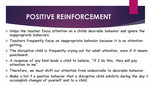 positive reinforcement for children