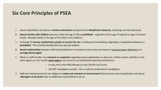 PSEA TRAINING and code of conduct of PSEA.pptx