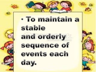 Orderly Sequence of Events