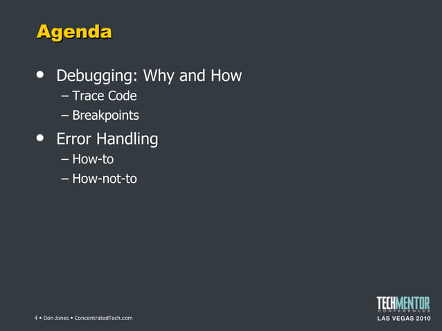 PS error handling and debugging | PPT