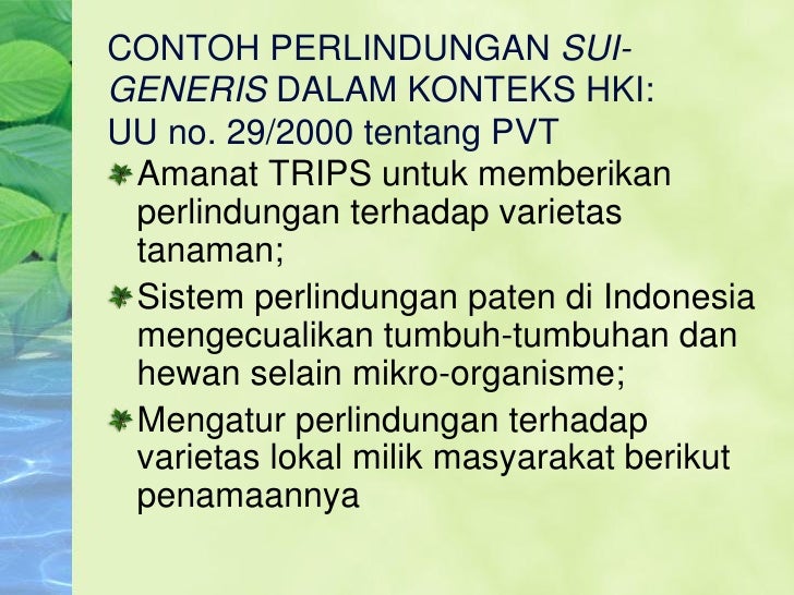 HKI dan Sumber Daya Hayati