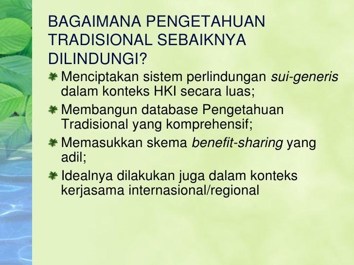 HKI dan Sumber Daya Hayati