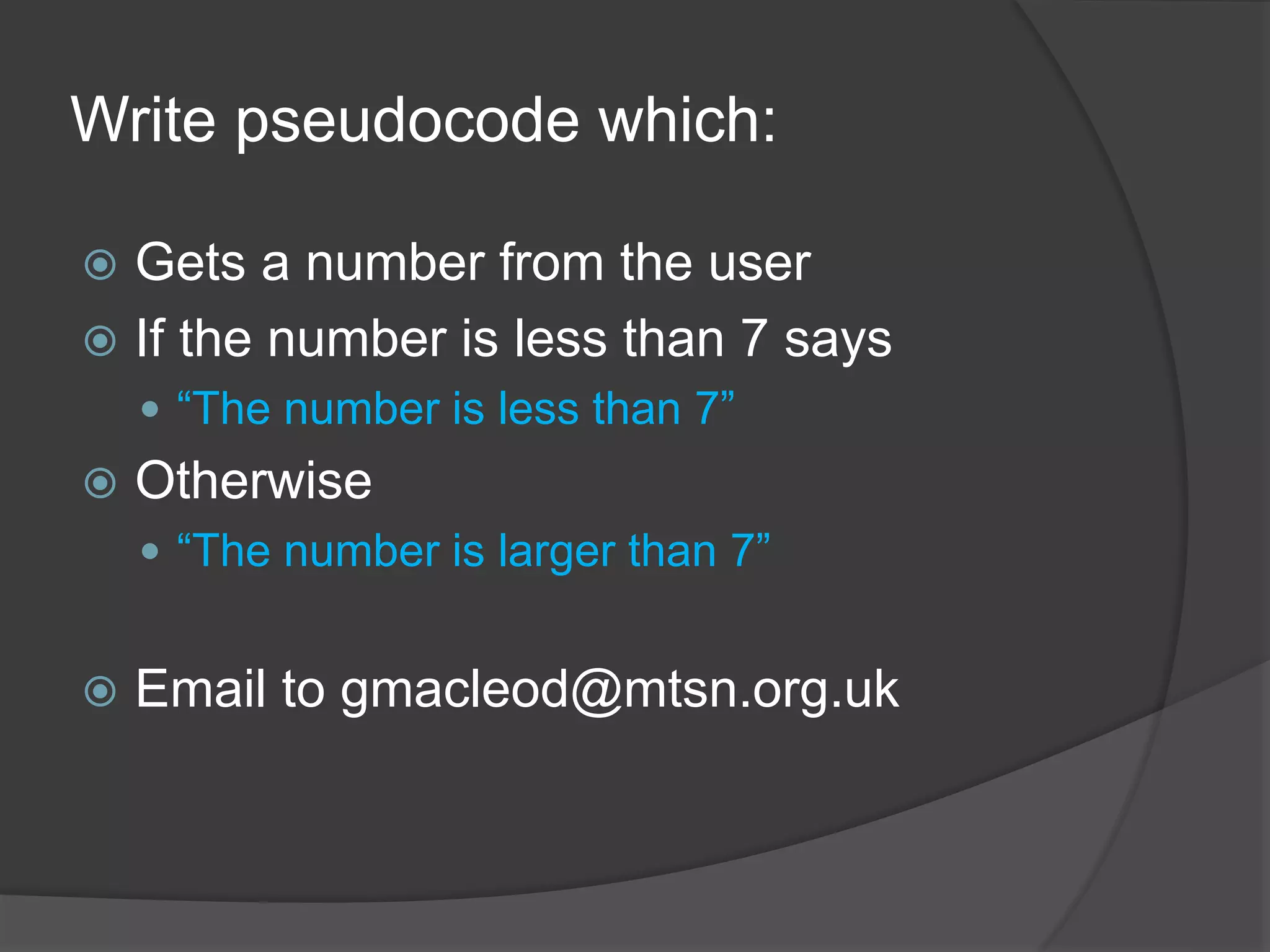 Pseudocode | PPTX