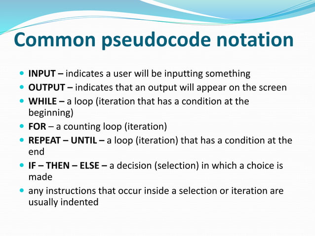 Pseudocode | PPT
