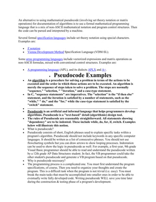 Parsed Code Pseudocode.docx angel | DOCX