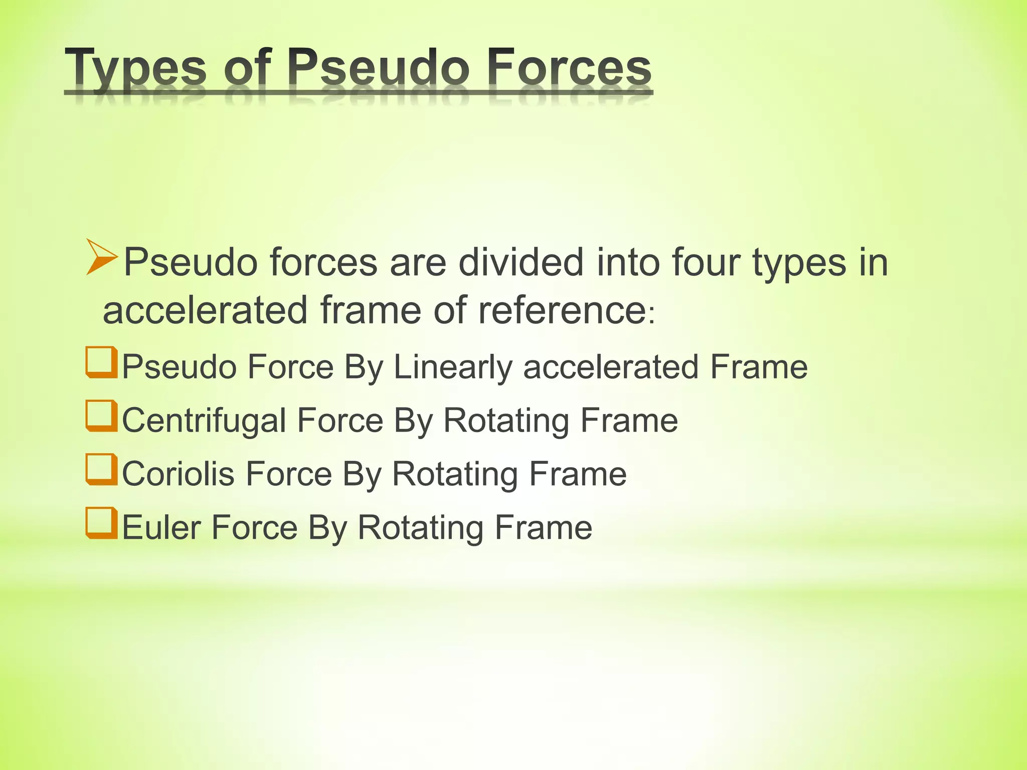 Parafunctional Forces Pseudo forces, coriolis force,centrifugal force (mechanics) | PPT