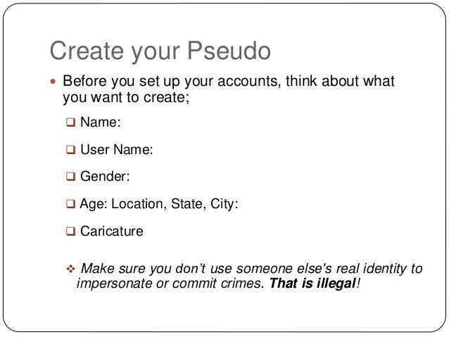Pseudo Identity