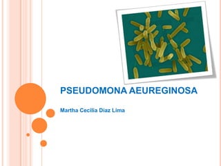 PSEUDOMONA AEUREGINOSA
Martha Cecilia Díaz Lima
 