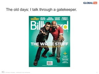 The old days: I talk through a gatekeeper.




COPYRIGHT ICROSSING / PROPRIETARY AND CONFIDENTIAL   3
 