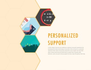PERSONALIZED
SUPPORT
A new range of services are seeking to improve consumer experience by
leveraging the latest technolog...