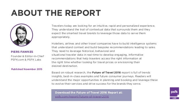 PSFK Future of Travel 2016 - Summary Report