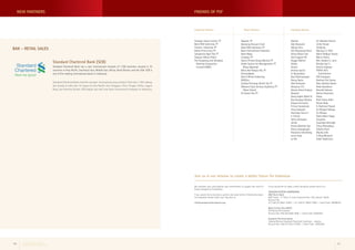 Standard Chartered Bank (SCB) 
Standard Chartered Bank has a vast international network of 1,700 branches, located in 70 
countries in Asia Pacific, Southeast Asia, Middle East, Africa, Great Britain, and the USA. SCB is 
one of five leading international banks in Indonesia. 
Standard Chartered Bank memiliki jaringan internasional yang meliputi lebih dari 1.700 cabang 
dan berada di lebih dari 70 negara di Asia Pasifik, Asia Tenggara, Timur Tengah, Afrika, Inggris 
Raya, dan Amerika Serikat. SCB adalah satu dari lima bank internasional terdepan di Indonesia. 
BAK - RETAIL SALES 
Adelina 
Ade Dewijanti 
Akhyar Azni 
Alia Risyamaya Dewi 
Alitya Wulan Sari 
Andi Sugiarti M. 
Anggis Rakhmi 
Ardian 
Arianti 
Arimita Savitri 
A. Wulandiani 
Budi Rachmatsyah 
Danny Karta 
Dedi Setiawan 
Desiyana C.H. 
Devara Atma Hudoyo 
Dewanti 
Dewa Kadek Widhi N. 
Eka Handaya Wiraha 
Ellyana Ferriantin 
Firman Sumabrata 
Fitria Hasanah 
Hanindyo Putro Ir 
Ir. Chinta 
Johny Gunawan 
Juliani 
Karina Mochtar Api 
Kenny Soangkupon 
Khatarina Sihombing 
Lania Firda 
Le Nie 
Lili Wardani Hoesin 
Linda Yanuar 
Tandjung 
Mansyur S. Fahri 
Maria Widjaja Tanoto 
Merry Filiana 
Mrs. Katleen C. Liem 
Novalia Sari S. 
Precilia Siahaan 
PSFAA-ACS 
Contribution 
PSF Employee 
Rachma Fita Tasma 
Ratu Andryta Qudro 
Reda Gaudiamo 
Renaldi Habsoro 
Renita Octaviana 
Rinda 
Rizki Imam Ardhi 
Rizvan Baig 
R. Rachmat Pujiadi 
Sri Mulyati Rahayu 
Sri Rahayu 
Stella Maris Yappy 
Suryatno 
Suwardjo Darmadji 
Trisna Wienabayu 
Virginia Rusli 
Wandy John 
Y. Bing Mulyono 
Yobel Hadikrisno 
Individual Donors 
If you would like to make a direct donation, please send it to: 
YAYASAN PUTERA SAMPOERNA 
ANZ Panin Bank 
ANZ Tower - 4th Floor, Jl. Jend. Sudirman Kav. 33A, Jakarta 10220 
Account No: 
417 048 02 00001 (USD) / 417 048 01 00001 (IDR) / Swift Code: ANZBIDJX 
Bank Central Asia (BCA) 
KCP Bursa Efek Jakarta 
Account No: 458 300 9992 (IDR) / Swift Code: CENAIDJA 
Standard Chartered Bank 
Cabang Menara Standard Chartered, Sudirman – Jakarta 
Account No: 306 074 56717 (USD) / Swift Code : SCBLIDJX 
Join us in our mission to create a better future for Indonesia 
We welcome your participation and commitment to support the work of 
Putera Sampoerna Foundation. 
If you would like to become a partner and need further information about 
our programs, please email your inquiries to: 
info@sampoernafoundation.org 
Corporate Partners 
Agasam, PT 
Bandung Discount Card 
Bank ANZ Indonesia, PT 
Bank International Indonesia 
Bank Mega 
Creatigo, PT 
Gastro Prisma Group (Glosis), PT 
Graha Sarana Inti Management, PT 
(Plaza Bapindo) 
Mitra Adi Perkasa Tbk, PT 
PermataBank 
Red & White Publishing 
ROCKinc 
Sushiya Primasaji (Sushi Ya), PT 
Wahana Cipta Sentosa Sejahtera, PT 
(Tebet Green) 
XL Axiata Tbk, PT 
Retail Partners 
Arangan Hutani Lestari, PT 
Bank ANZ Indonesia, PT 
Clariant Indonesia, PT 
Kaltim Prima Coal, PT 
Sampoerna Agro Tbk, PT 
Yayasan Allianz Peduli 
The Hongkong and Shanghai 
Banking Corporation 
Limited (HSBC) 
NEW PARTNERS FRIENDS OF PSF 
Putera Sampoerna Foundation 
Quarterly Report | 1st Quarter 2014 40 41 
 