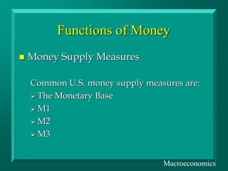 FUNCTIONS OF MONEY AND ITS TYPES AND EFFECTS.ppt