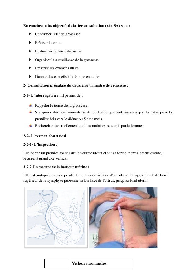 Programme De Surveillance De La Grossesse Accouchement