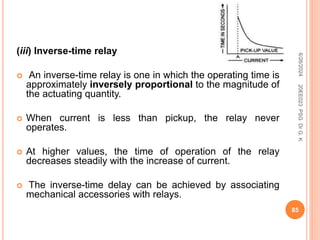 Time Inverse Relay Setting Calculation Protection and Switch Gear Introduction Relay PPT ppt | PPT