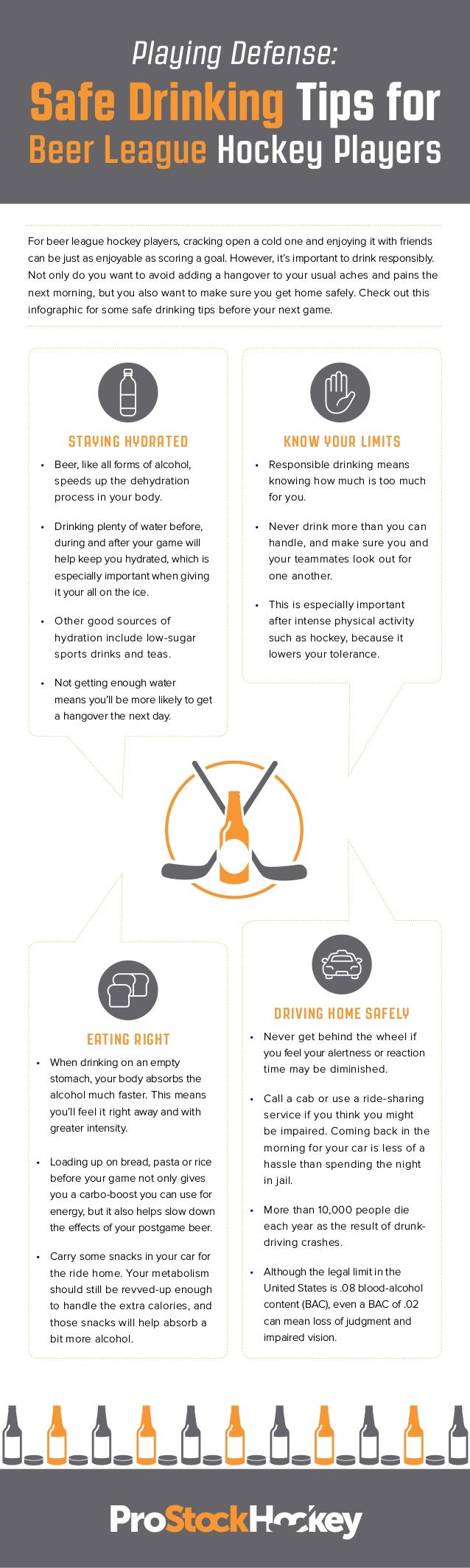 Safe Drinking Tips For Beer League Hockey Players