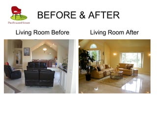 BEFORE & AFTER
Living Room Before Living Room After
 