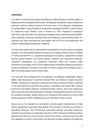 Program Education Standard for halal studies jan 2021 | PDF