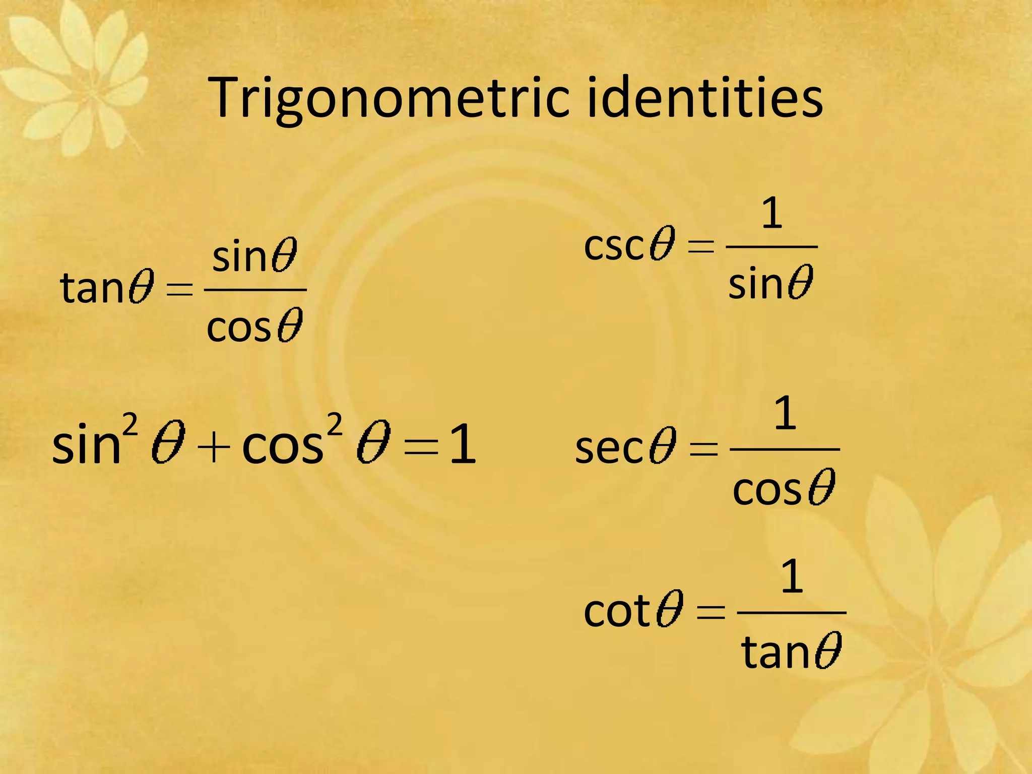Trigonometric identities