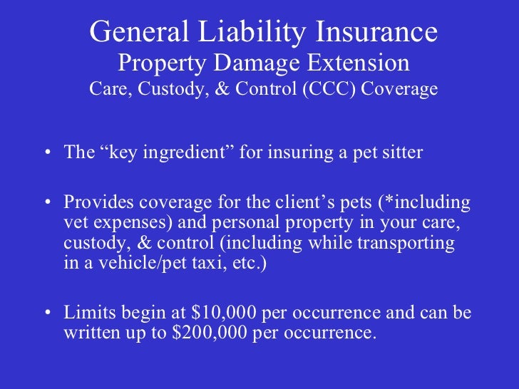 Care Custody Or Control Of Personal Property Care Custody Or Control Of Personal Property