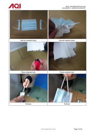 Mask Inspection Process Face Mask Pre-shipment Inspection in China | PDF