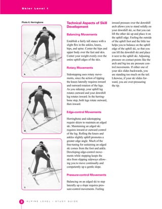 Ski Lesson Station Rotation Alpine Snow Skiing Level One Study Guide (PSIA) | PDF