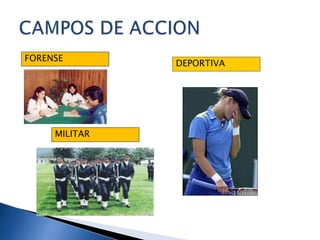 CAMPOS DE ACCIONFORENSEDEPORTIVAMILITAR