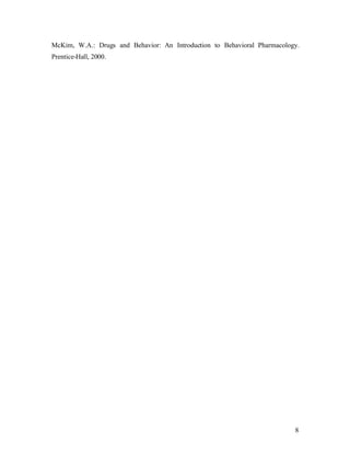 Psicoactivia, Resumen Ejecutivo