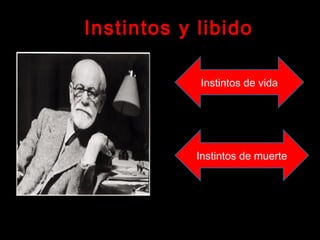 Instintos y libido
Instintos de vida
Instintos de muerte
 