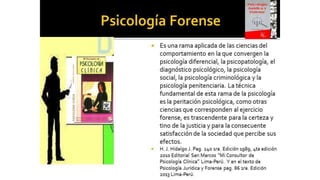 Introducción a la Psicología Forense