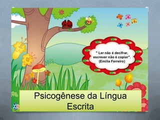 Psicogênese da Língua
Escrita
 