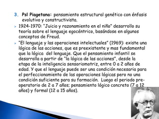 3° periodo: 1972 “Sintáctica y Semántica en la gramática generativa” (1980).  Cambio de ruta de investigación hacia la semántica y los problemas del significado en la investigación lingüística y psicolingüística. Innovaciones:El lenguaje tiene un aspecto interno y otro externo: podemos distinguir entre la estructura profunda de una frase y su estructura superficial. La estructura abstracta básica que determina su interpretación semánticaLa organización superficial de unidades que determina la interpretación fonética y que se relaciona con la forma física de la expresión efectiva.El papel de la dimensión semántica es amplio y se reduce, consiguientemente el estatuto de las transformaciones ene l nivel profundo (Bronckart, 1980).Las investigaciones psicolingüísticas se oriento a identificar las características psicológicas de la estructura profunda (como la de Blumenthal y de Mac Kay)