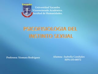 Universidad Yacambu
Vicerrectorado Académico.
Facultad de Humanidades.
Profesora: Xiomara Rodriguez Alumna : Isabella Candiales
HPS-153-00572
 