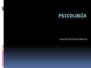 psicología Juan David Zuleta Valencia 
