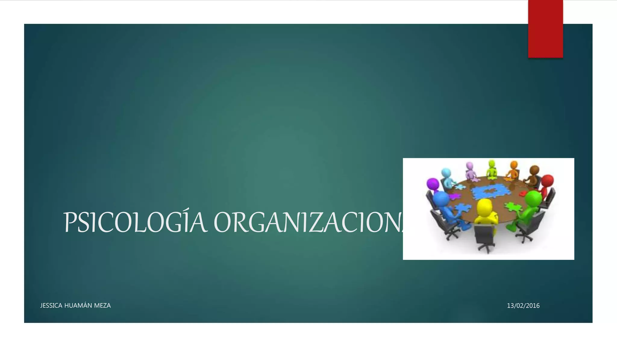 Psicología organizacional | PPTX