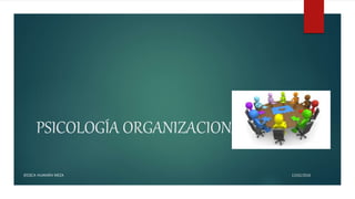PSICOLOGÍA ORGANIZACIONAL
13/02/2016JESSICA HUAMÁN MEZA
 