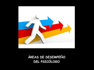 ÀREAS DE DESEMPEÑO
   DEL PSICÓLOGO
 