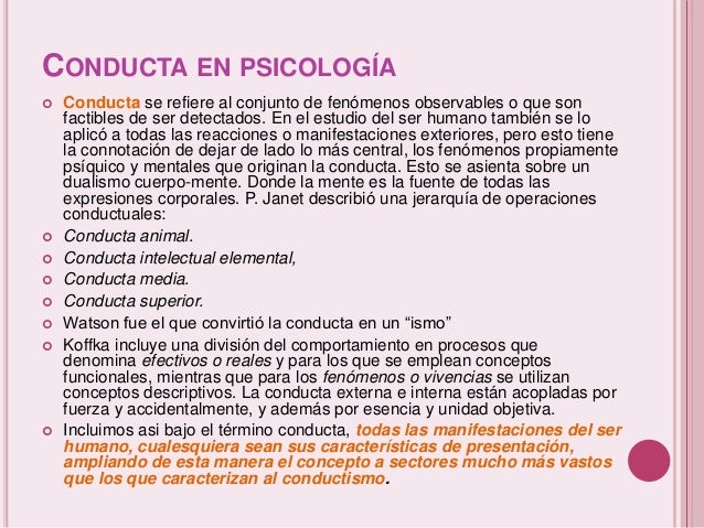 Qué Es La Conducta Para Bleger