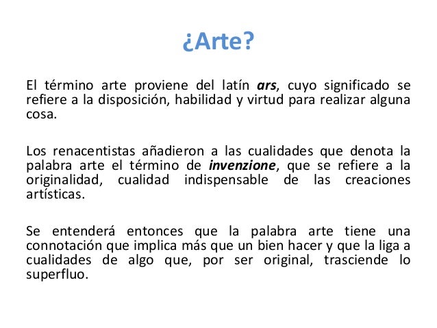 ¿Qué es el Arte?