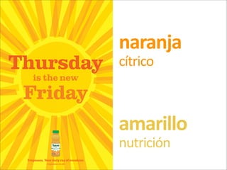 naranja
cítrico



amarillo
nutrición
 