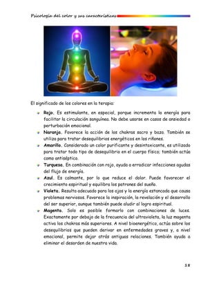 Psicología del color - Jenifer Amairani Beristain Hernández | PDF