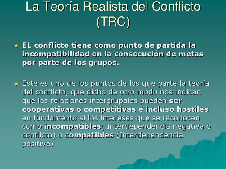 Psicología del conflicto
