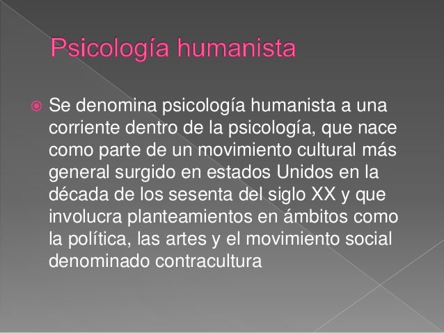 Psicología humanista