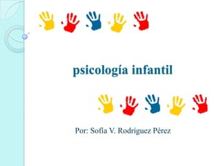 psicología infantil



Por: Sofía V. Rodríguez Pérez
 