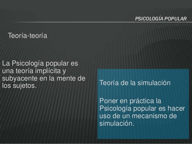Psicología Popular