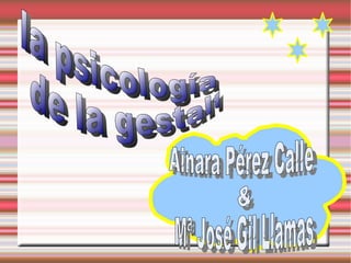 la psicología de la gestalt Ainara Pérez Calle & Mª José Gil Llamas 