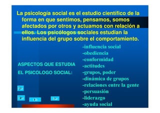 ELEMENTOS DE PSICOLOGIA SOCIAL