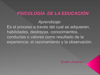 Psicologia de la Educación